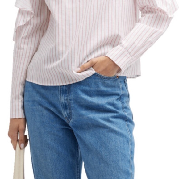 NWT Harshman Indre Striped Cutout Blouse- 2x - Picture 5 of 6